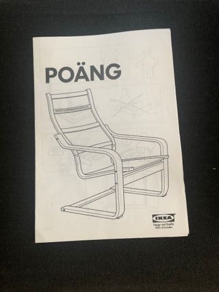 Silla Ikea Negra Madera