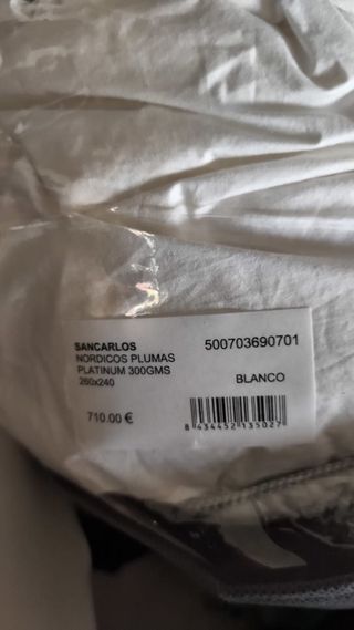 Edredón Plumas San Carlos Platinium 300