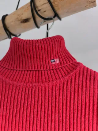 Jersey Polo Ralph Lauren cuello alto rojo