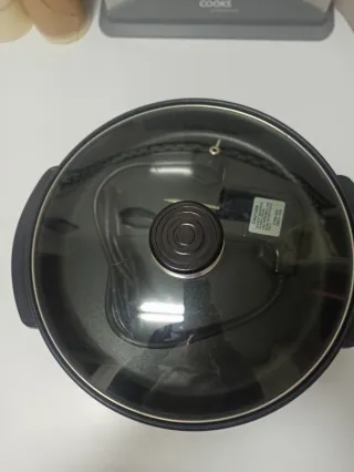 Sartén Eléctrica con Tapa de Cristal