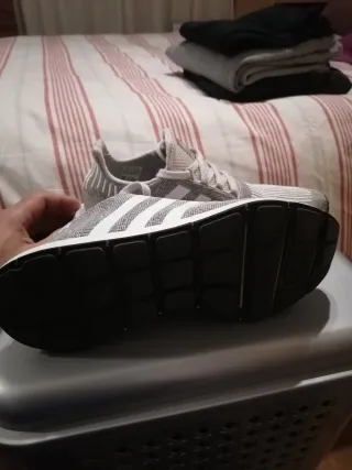 Zapatillas Adidas Hombre Talla 44 Gris/Blanco