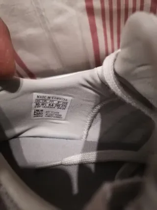 Zapatillas Adidas Hombre Talla 44 Gris/Blanco