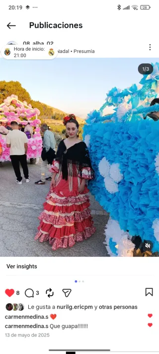 Traje Flamenca Volantes Lunares