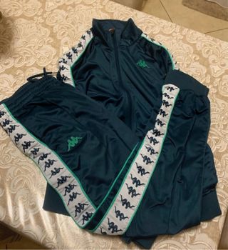 Tuta Kappa M verde e bianca