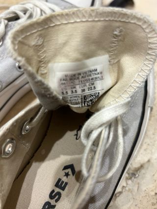 Converse plataforma gris