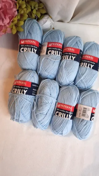 8 Gomitoli Mondial Crilly Azzurro