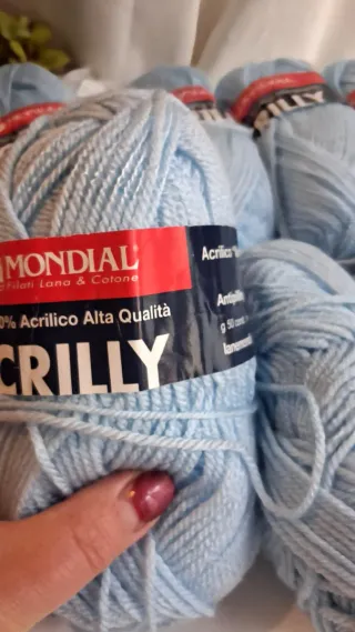 8 Gomitoli Mondial Crilly Azzurro