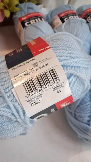 8 Gomitoli Mondial Crilly Azzurro