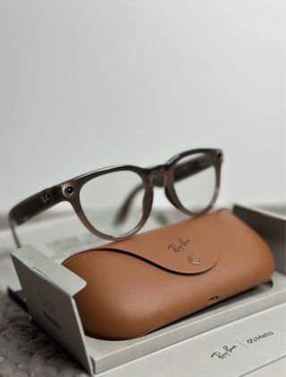 Gafas Ray-Ban Meta Low Bridge Fit Marrón/Gris