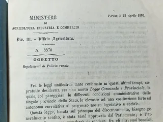 Regolamenti di polizia rurale 1865