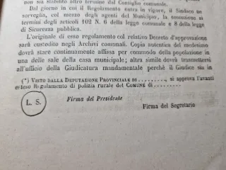 Regolamenti di polizia rurale 1865