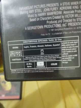 Viernes 13 Parte 2 DVD