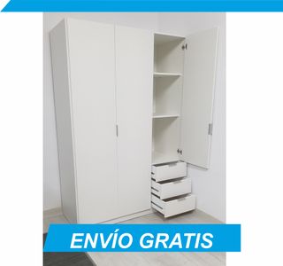 Armario blanco 3 puertas con envío gratis