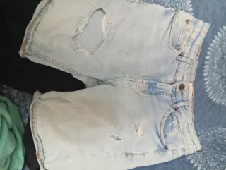 2 Pantalones Cortos Rotos Hombre T.40