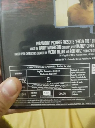 Viernes 13 Parte 4 DVD Terror Español