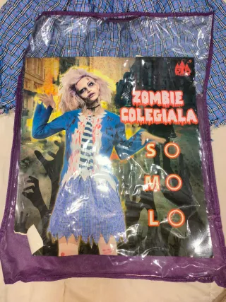 Disfraz zombie colegiala