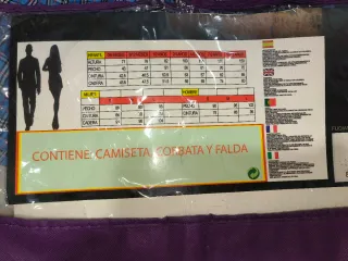 Disfraz zombie colegiala