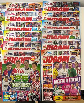 Lote 25 revistas Jugón de Panini