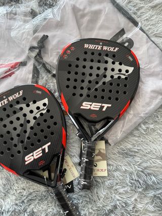 2 Palas de Pádel SET White Wolf