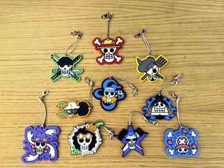 Pack Llaveros One Piece Tripulación Mugiwaras