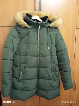 Plumas mujer verde oliva