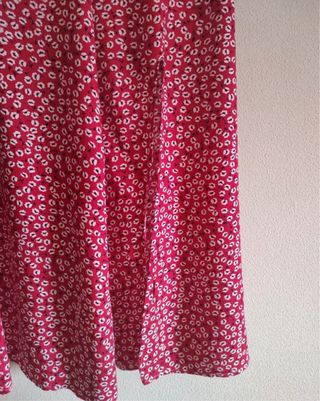 Falda Midi Mujer Flores Verano