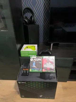 Xbox Series X 1TB+ 2 mandos+ 2 juegos+ auriculares