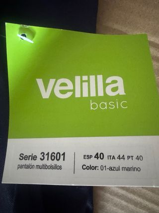 Pantalón de trabajo Velilla azul
