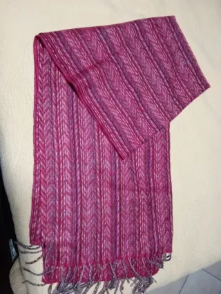 Sciarpa donna rosa e viola
