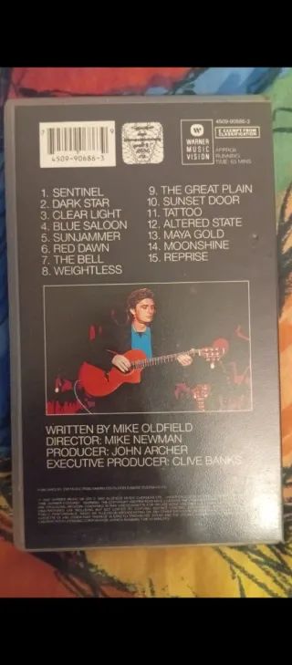 VHS Mike Oldfield Tubular Bells Concierto