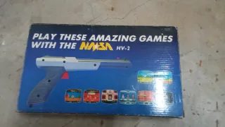 Pistola Videojuegos NASA y 5 Cartuchos.