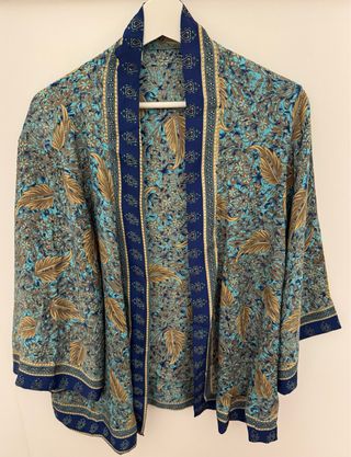 Kimono de seda estampado
