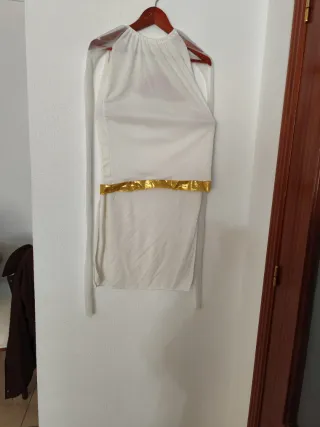 Disfraz Mujer Romana Talla Única Dorado