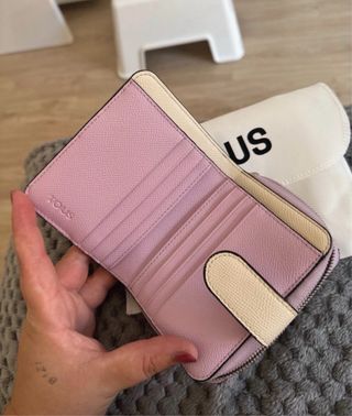 Cartera Tous dorada y rosa