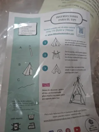 Tienda de campaña infantil Tipi