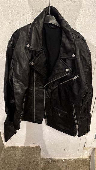 Chaqueta de piel auténtica Zara hombre