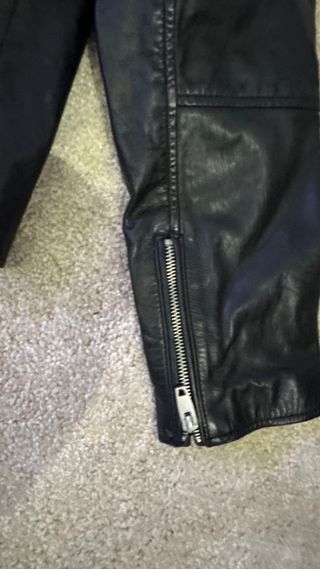 Chaqueta de piel auténtica Zara hombre