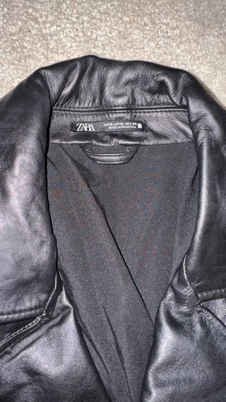 Chaqueta de piel auténtica Zara hombre