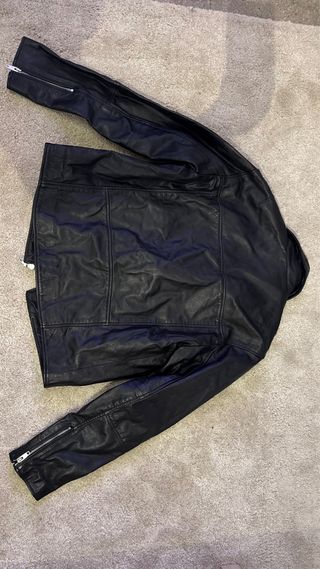 Chaqueta de piel auténtica Zara hombre