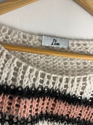 Maglione corto bicolor