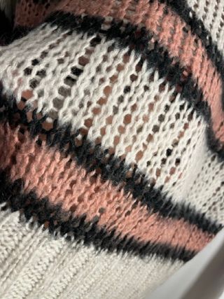 Maglione corto bicolor