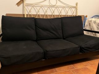 Sofá 4 plazas IKEA Lillberg Negro