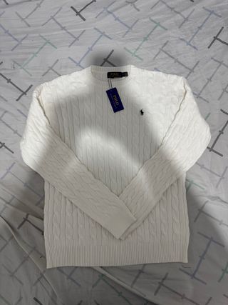 Jersey Polo Ralph Lauren Blanco Trenzado