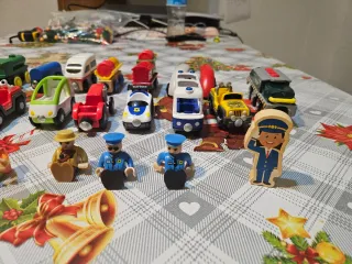 Set trenes madera y figuras