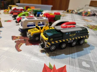 Set trenes madera y figuras