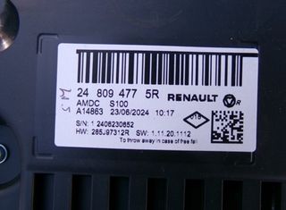 Renault 110470 cuadro de mandos 24 809 477 5r clio