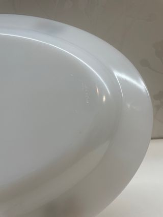 Fuente ovalada Arcopal con rosas