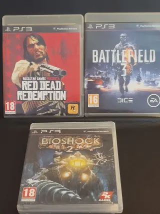 Lote 12 Juegos PS3: Bioshock 2, Battlefield 3, RDR