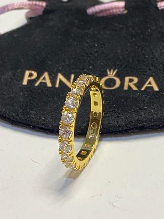 Anillo Pandora Talla 58 Oro Circonitas