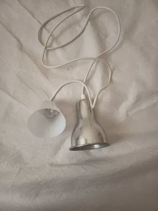 Lámpara colgante metal y plástico